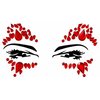 Face Gems, Face Jewels - Self Adhesive- Face Glitter Jewel Tattoo Sticker Festival Gems Rave Party Body MakeUp Rhinestone Gems for Eyes Face Body, face gems for festivals, Halloween (RED 71)