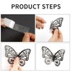 3D Butterfly Wall Stickers, 24pcs Black Butterflies, Butterfly Wall Decor, Butterfly Decor, Butterfly Party Decorations, Butterfly Decorations for Birthday (Style One)