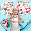 82 PCS Nurse Temporary Tattoos Sticker Ambulance Car Birthday Party Decorations Favors Supplies Nurse Graduation Decor Emergency Medical Hospital Doctor Stickers Boys Girls Gift School Prizes Rewards