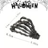 Halloween Hair Clips for Women Girls Skeleton Hand Hair Claw Clip Metal Black Hair Jaw Clips for Thick and Thin Hair Strong Hold Hair Accessories Halloween Hair Barrettes 1PCS