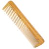 Onedor Handmade 100% Natural Green Sandalwood Wooden Comb for Men Hair, Beard, and Mustache Styling Pocket Comb With Leather Case (Long)