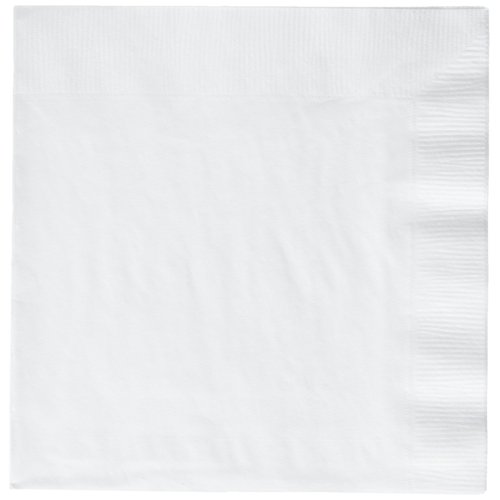 Premium Frosty White 3-Ply Luncheon Napkins - 6.5" x 6.5" (Pack Of 20) - Elegant Design & Disposable Napkins, Durable & Soft Material - Perfect For Parties, Events & Everyday Use