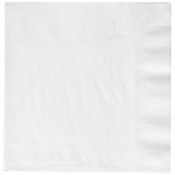 Premium Frosty White 3-Ply Luncheon Napkins - 6.5" x 6.5" (Pack Of 20) - Elegant Design & Disposable Napkins, Durable & Soft Material - Perfect For Parties, Events & Everyday Use