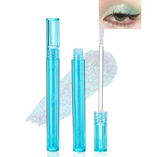 Liquid Glitter Eye Shadow - 1 Pcs Shimmer Metallic Chameleon Liquid Eyeshadow, Multichrome High Pigmented Quick Drying Long Wearing Glitter Eyeshadow for Women Girl Glitter Korea Eye Makeup - S30