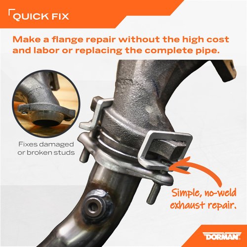 Dorman 23755 Front Exhaust Flange Repair Kit Compatible with Select Ford/Lincoln Models (OE FIX)