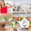 StaiBC Back Scratcher Bear Claw Telescopic Back Itching Scalp Scratchers Massager with Soft Rubber Handles Portable Hand Massage Tool Both Human and Pets (2)