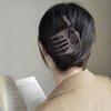 6 Pcs Flat Alligator Hair Claw Clips, 2.95 Inch French Curved Hair Clips Matte Volume Strong Hold Banana Barrettes Hair Clamps Jaw Clips for Women