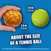 Mankoda Dog Balls, Indestructible Tennis Balls for Dogs, Durable Bouncy Dog Toy Balls for Aggressive Chewers, Interactive Dog Toys for Fetch Game, Lightweight Floating Dog Toys (4 Balls)