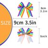 2PCS Gay Pride Day Rainbow Bow Clips for Girls Kids Grosgrain Ribbons Rainbow Hair Clips Bow Hair Pins Headwear Alligator Clips LGBT Accessories for Toddlers Baby Women Party Favors