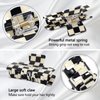 Whaline 6 Pack Checkered Hair Claw Clips Rectangle Semicircle Hair Barrettes Claw Colorful Plaid Non-Slip Strong Hold Catch Hair Clips Jumbo Hair Styling Accessories for Women Girls Thin Thick Hair