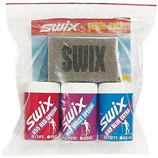 Swix Classic Nordic Ski Wax Pack with 3-Kick Wax and Cork, 8 x 8-Inch