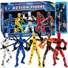 ZiZa (Assembly Completed) Action Figure Set Already Assembled, 3D Printed 13 Robot Titan 13 Action Figure, Action Figure Orange White Yellow Blue Red（5 Colors）