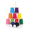 Chenhon Party Disposable Cups, Paper Cups For ，Weddding & Party Cups 8oz (Multicolor 50pcs)
