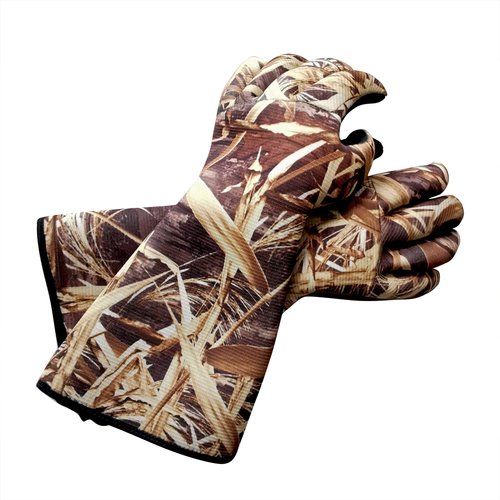 AUSCAMOTEK Waterproof Neoprene Duck Decoy Gloves - Insulated Blind Gauntlet Stay Warm and Dry in Waterfowl Hunting