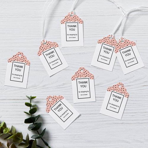 Avery Printable Blank Scallop Gift Tags with Sure Feed, 2" x 1.25", White, 180 Customizable Tags with Strings (22848)
