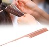 Tail Comb Salon Rat Tail Hair Comb for Men Women Professional Barber Styling Comb Aluminum Metal Comb (Rose Gold)