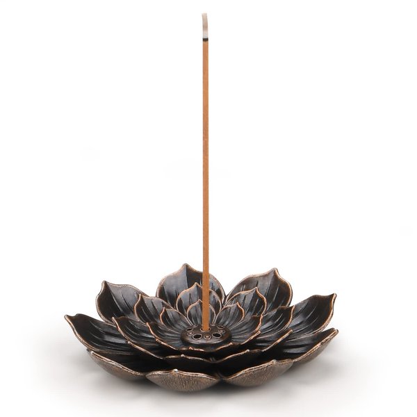 SLKIJDHFB Incense Burner - Incense Stick Holder 5 Incense Holes with Detachable Ash Catcher