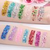14 Colors Body Glitter, Face Glitter, Hair Glitter, Makeup Section Glitter Gel, Daylight Glitter Gel for Body, Face,Hair, Eyeshadow, Glitter for Festival, Rave, Party, Face and Body Glitter Gel