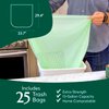 Cleanomic Compostable* Trash Bags with Drawstring (13 Gallon, 25 Units, Tall), BPI Certified For Kitchen Compost