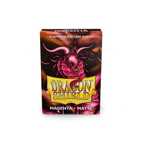 Arcane Tinman Dragon Shield Japanese Size Sleeves – Matte Magenta 60CT - Card Sleeves Smooth & Tough - Compatible with Pokemon, Yugioh, & More– TCG, OCG,ART11126