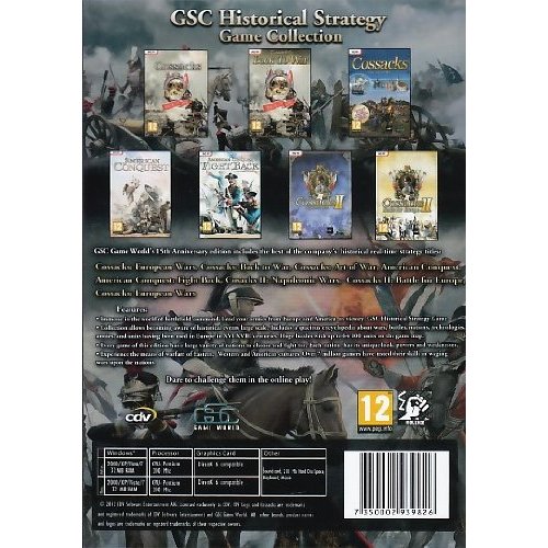 Cdv GSCHISTSTRATCMP Gsc Historical Strategy Game Collection