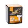 Fluker's Ceramic Heat Emitter, Natural Infrared Heating Bulb for Reptiles, 100 Watt , Black
