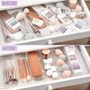 STORi SimpleSort 6-Piece Stackable Clear Drawer Organizer Set | 9" x 3" x 2" Rectangle Trays | Narrow Makeup Vanity Storage Bins and Office Desk Drawer Dividers | Made in USA