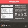 MTN OPS Ignite Lite Supercharged Energy Drink Mix - 100mg Caffeine, 45-Serving Tub, Pink Citrus Flavor