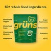 Gruns Adult Sugar-Free Super Greens Gummies, Superfood Gummy Bears with Spirulina, Chlorella, Fiber & Prebiotics for Digestive Health, Adaptogens Supplement with 20 Vitamins & Minerals - 28 Day Supply