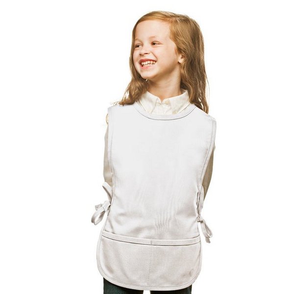 My Little Doc White Kids Cobbler Apron, Poly/Cotton Twill Fabric (Regular)