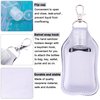 Duufin 40 Pieces Hand Sanitizer Holder Empty Travel Bottle Set Including 20 Pieces Hand Sanitizer Keychain Holders and 20 Pieces Reusable Flip Cap Travel Bottles for Hand Sanitizer, White