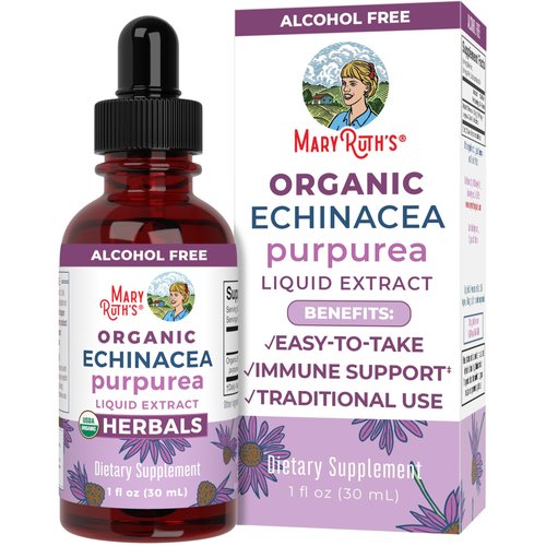 MaryRuth Organics Herbal Supplement Drop | Immune Support | USDA Echinacea Purpurea Liquid | Immune Support | Skin Health | Vegan | Non-GMO | Gluten Free | 1 Fl Oz