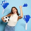 Syhood 6 Pcs Hand Clappers 7.5 Inch Noise Makers Party Favors Sports Clapper Plastic Clapper Sporting Events Cheers for Football Basketball Game Birthday Decorations Gift Supplies (Blue and White)