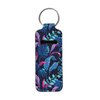 gearider Tropical Palm Leaves Design Portable Lip Gloss Tube Holder Keychain, Chapstick Sleeve