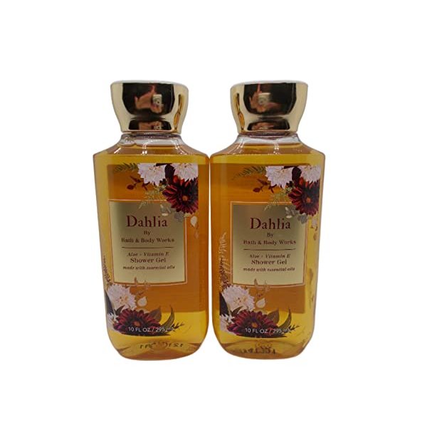 Bath & Body Works Dahlia Shower Gel Gift Sets 10 Oz 2 Pack (Dahlia) 20 ounces