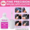 New Upgrade Nail Glue and Glue Remover Kit,Super Strong Nail Glue Gel for Press On Acrylic Nails Tips and Quickly Nail Glue Removes for Fake Nail Remover,Long Lasting Fake Acrylic Nails Glue Gel Kit