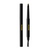GRAVITAS Eyebrow Pencil and Beard Filler Pencil for Men – Waterproof, Double-Ended Automatic Angled Tip & Spoolie Brush, Cruelty-Free (Dark Brown)