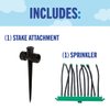 BACKYARD BLAST Super Soaker Lawn Sprinkler for Kids - Kids Outdoor Toys - Wire Inserts in Each Tube to Direct Water Stream