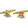 RACOFSB V1 Fingerboard Trucks with Upgraded Pro Urethane Bushings and Pivot Cup,34mm 32mm Width,Inverted Kingpin (Gold, 32mm)