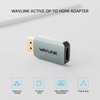 WAVLINK DisplayPort to HDMI Adapter(4K@60HZ,1 Pack), Active DP to HDMI Adapter, Uni-Directional, Plug and Play, Compatible for Thunderbolt Dock, HP, Dell, Projector, PC, Desktop, AMD, NVIDIA - 1 Pack