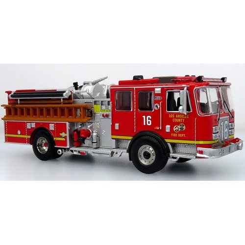 KME Predator Fire Engine #16 "Los Angeles County Fire Department Red 5 Alarm Series Limited Edition to 750 Pieces Worldwide 1/64 Diecast Model by Iconic Replicas 64-0456