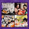 Partywind 408 PCS Glitter Tattoos for Kids Halloween Party Supplies, Individually Wrapped Cut Tattoos for Halloween Goodie Bag Stuffers, Halloween Treats for Kids Trick or Treat Party Decorations