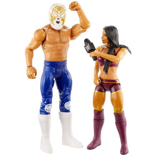 WWE Andrade vs Zelina Vega Battle Pack Series #62 with Two 6-inch Articulated Action Figures & Ring Gear
