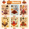 OHOME Thanksgiving Stickers - Thanksgiving Crafts for Kids - DIY Turkey Stickers,Kids Thanksgiving Games Gifts Activities Party Favors Supplies | Thanksgiving Decorations (24 Sheets)