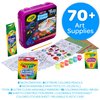 Crayola Trolls World Tour, Neon Create & Color Art Set, Over 70 Art Supplies, Gift for Kids, 5, 6, 7, 8
