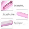 Hair Straightener and Curler 2 in 1 Ceramic Ion Flat Iron for Short Hair, Bangs Hair Styling (Pink)