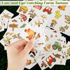 ADXCO 144 Pieces Farm Party Tattoos Gold Glitter Farm Barnyard Tattoos Farm Animal Temporary Tattoos for Kids Farm Birthday Decorations Party Favors Supplies, 24 Designs