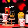 Domensi 24 Pcs Movie Night Cups 16oz Party Favors Supplies Reusable Stadium Cups Plastic Cups for Movie Night Theme Party Birthday Gift Decorations