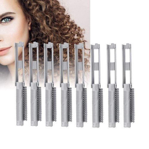 GOTOTOP 25Pcs Perm Rods Volumizing Hair Root Clips Hair Curlers Clamp Plastic Roller Clips Hair Styling Tool