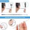 Earwax Removal Kit 5 Pcs, Ear Wax Cleaning Tool Set, Ear Pick with LED Light USB Charging, Stainless Steel Ear Curette, Earwax Tweezer, Ear Canal Dilator, Ear Wax Remover Tool with Storage Box
